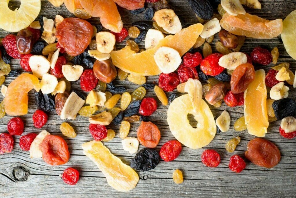 Tørket frukt og bær er et superdigg tilskudd til ethvert sunt kosthold! (Foto: Colourbox)
