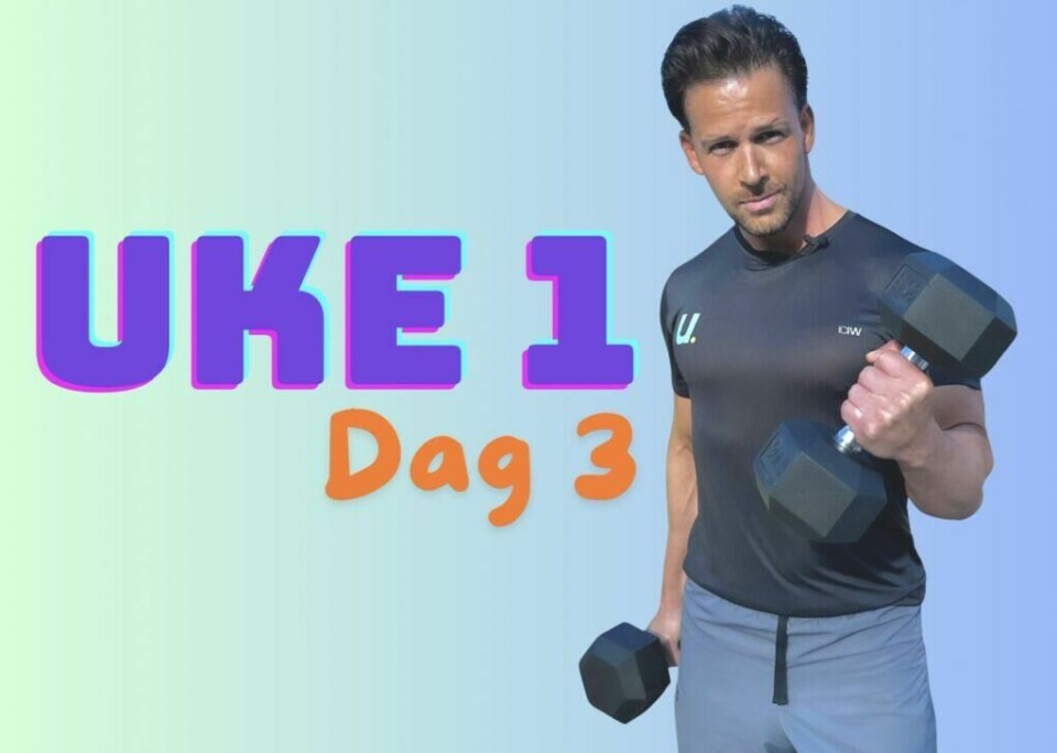Gratis treningsprogram (uke 1, dag 3): I dag har personlig trenerCornelis Elanderlaget et styrkeprogram med øvelser for bein og mage! (Foto: Cecilie Aasland (ABC Startsiden) / Cornelis Elander)