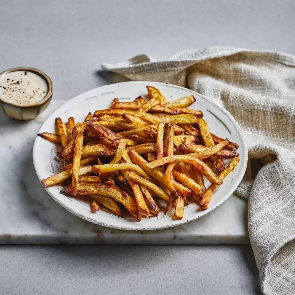 Sprø fries i airfryer