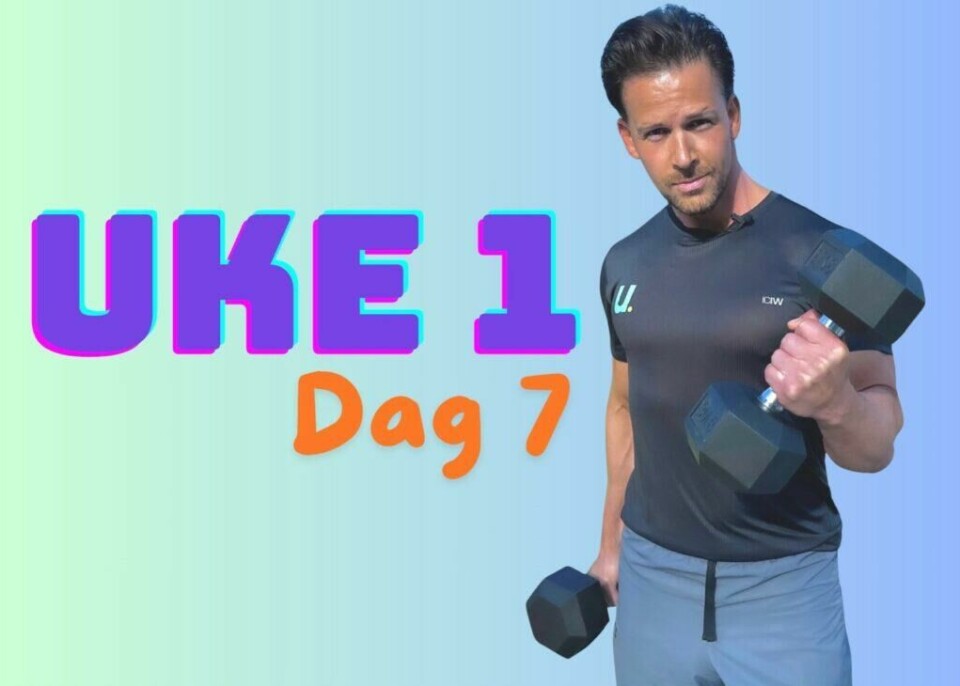 Husk at det er når du hviler at du faktisk reparerer og bygger opp kroppen igjen - etter noen tøffe treningsøkter, skriverCornelis Elandersom notis til dagens fridag fra treningen. Vi forklarer også hvordan du trener du mest effektivt med vekter! (Foto: Cecilie Aasland / ABC Startsiden)