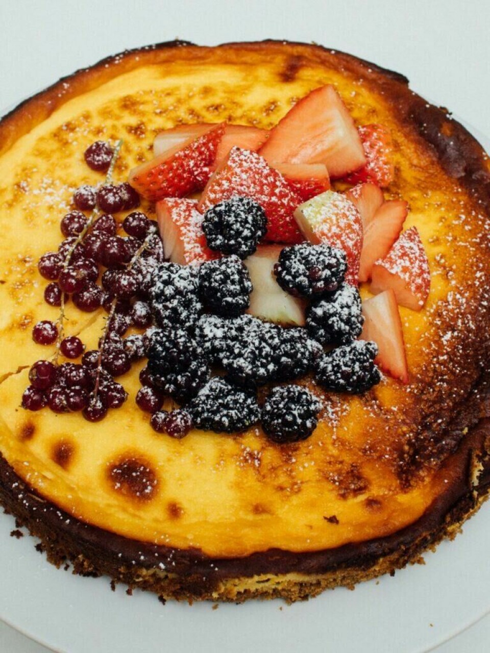 Oppskrift: Bakt vegansk ostekake