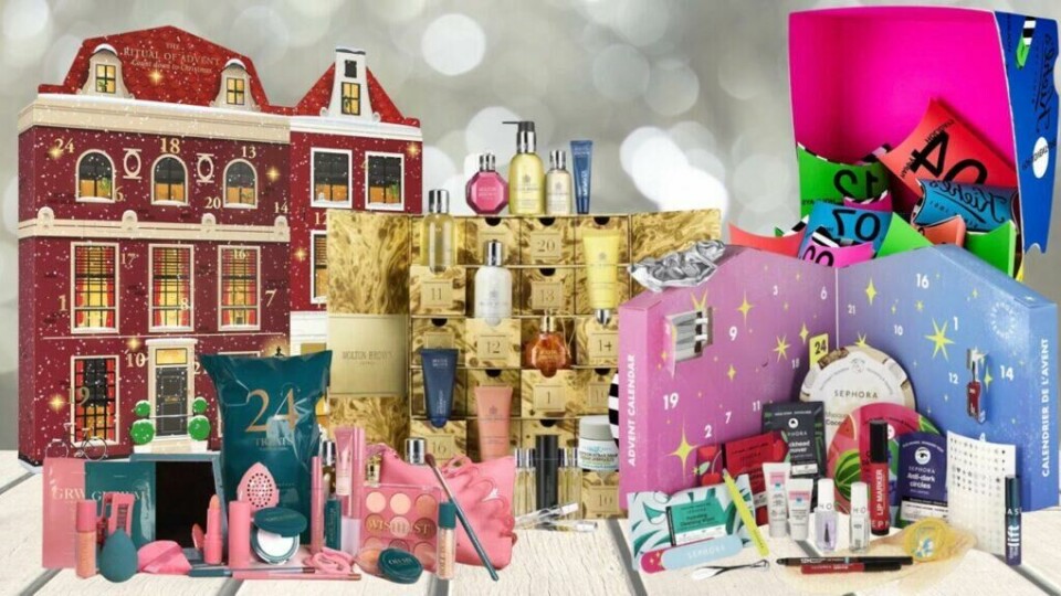 Her finner du oversikt over årets sminkekalendere og skjønnhetskalendere i (2024). Vi har funnet frempopulære kalendere fra Rituals, Makeuo Mekka, Sephora, Lyko, Kicks og Glöd! (Foto: Montasje av Cecilie Aasland / ABC Startsiden)