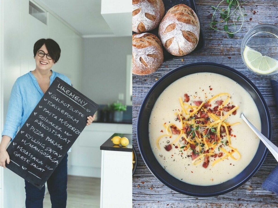 Vi har fått Trine Sandberg, bak bloggen Trines Matblogg, sine beste tips til planlegging av ukemenyen! Hun forteller hvordan du både kan spare penger og gjøre innkjøpene billigere. I tillegg avslører hun sine egne middagsfavoritter, beste middagstips og hvordan hun selv ukeshandler. (Foto: Trines matblogg / Bilder hentet fra boken Trines beste ukemenyer)