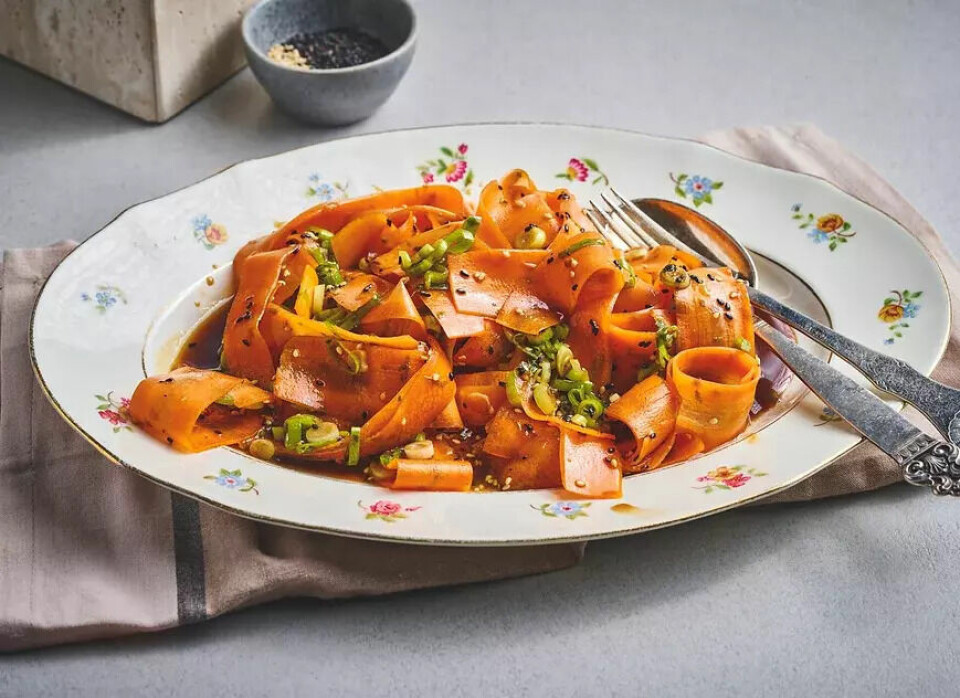 Gulrotsalat med sesamdressing