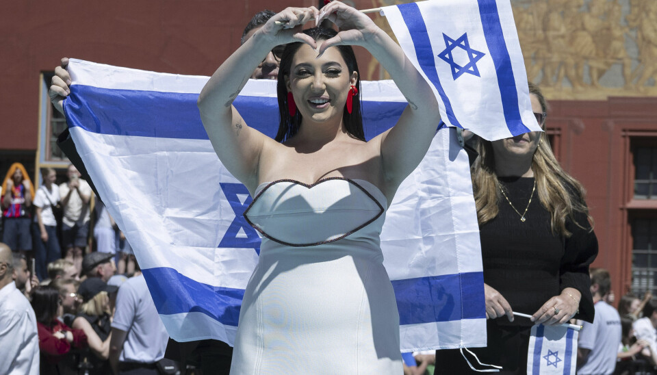 Yuval Raphael ble nummer to for Israel under i Eurovision Song Contest i mai. Peter Schneider/Keystone via AP