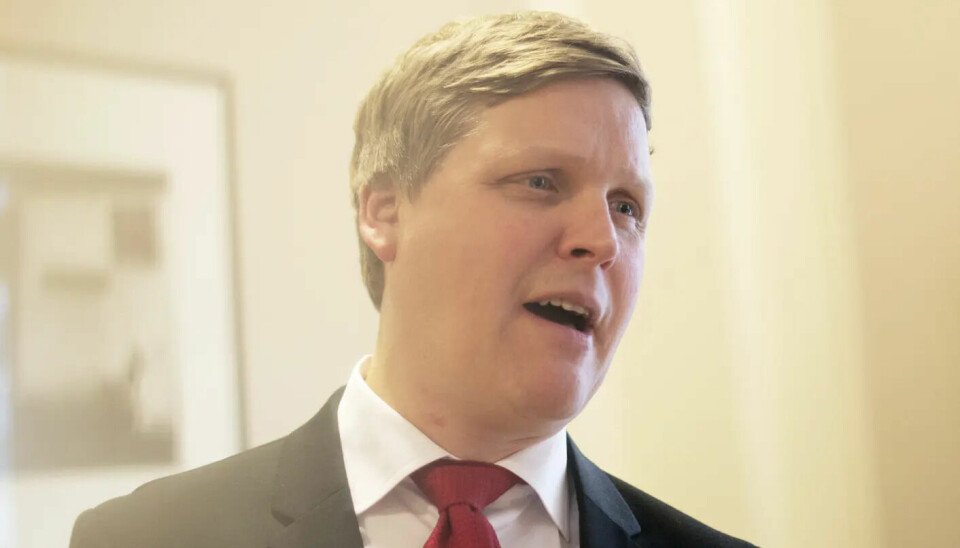 Åsmund Aukrust, utviklingsminister for Arbeiderpartiet.