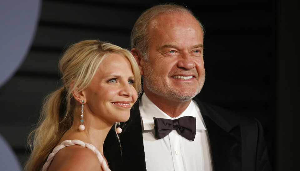 Kelsey Grammer (70) og kona Kayte Walsh (46) fotografert i 2018.