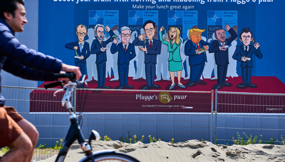 Nato-landenes ledere pryder plakater i Nederland i forkant av Nato-toppmøtet i Haag.