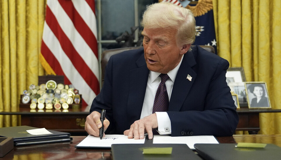 Samme dag som han igjen ble innsatt som president, signerte Trump en ordre som å utsette Tiktok-forbudet. Nå er forbudet utsatt for tredje gang. Arkivfoto: Evan Vucci / AP / NTB