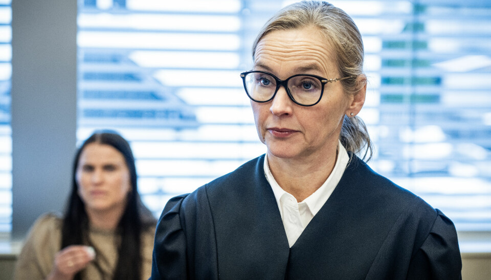 Aktor Vibeke Gjøslien under rettssaken etter drapet på Jonas Aarseth Henriksen fra Hønefoss.