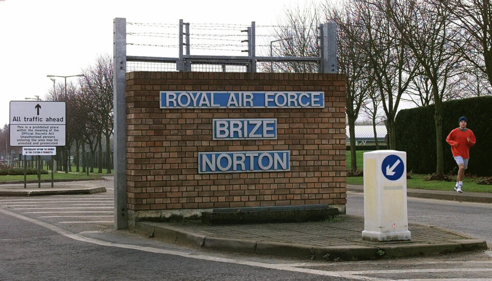 Hendelsen som kan føre til at aktivistgruppen blir forbudt, skjedde ved den militære flybasen RAF Brize Norton, to mil vest for Oxford. Arkivfoto: Dave Caulkin / AP / NTB