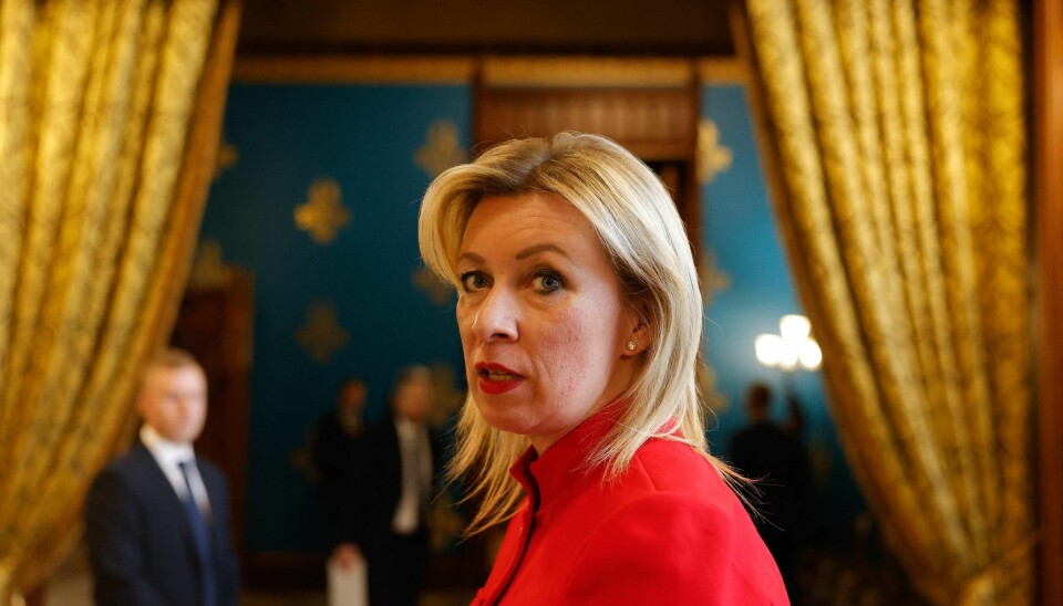 Talskvinne for det russiske utenriksdepartementet, Maria Zakharova.