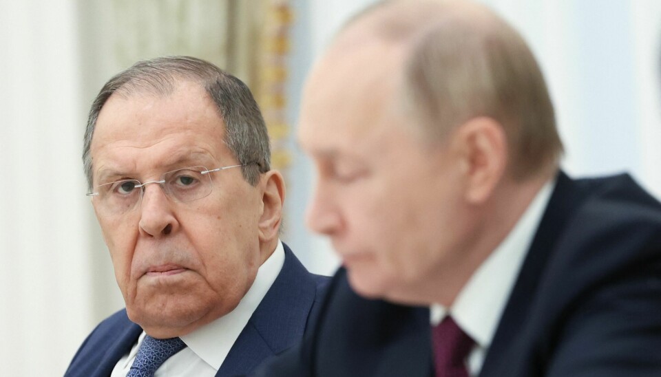 Russlands utenriksminister Sergej Lavrov og Russlands president Vladimir Putin møtte Irans utenriksminister i Kreml i Moskva 23. juni 2025.