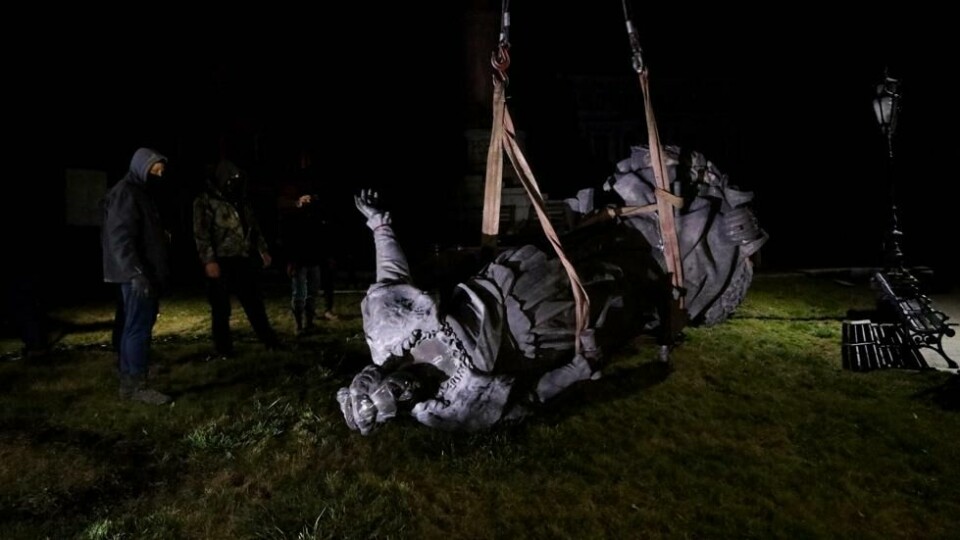 Statuen av tsarina Katarina II av Russland, som sto i Odesa, ble revet ned i desember. Statuen av tsarina Katarina II av Russland, som sto i Odesa, ble revet ned i desember. Foto: Oleksandr Gimanov / AFP/NTB