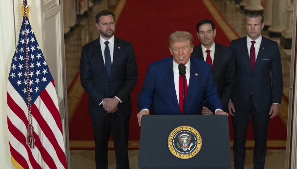 President Donald Trump talte til folket og kunngjorde at USA hadde gått til angrep på Iran i helgen. Det har skapt bekymring hos det amerikanske folket, ifølge en meningsmåling.