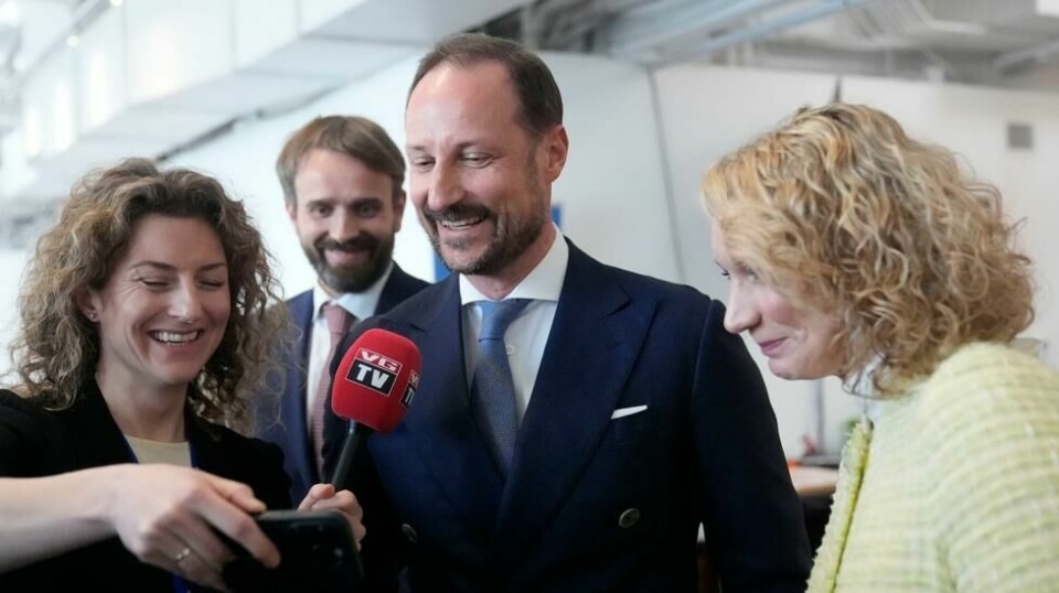 Næringsminister Jan Christian Vestre (Ap), kronprins Haakon og digitaliserings- og forvaltningsminister Karianne Oldernes Tung (Ap) er på plass i San Francisco for å snakke om grønn omstilling. Foto: Jeff Chiu / Ap / NTB