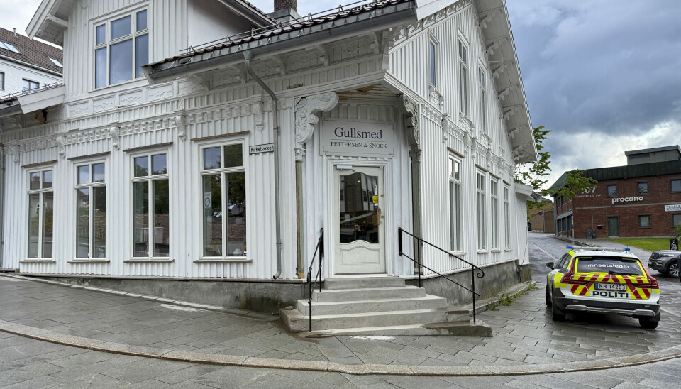 Minst tre gjerningspersoner skal ha vært på stedet da en gullsmed ble ranet i Porsgrunn mandag.