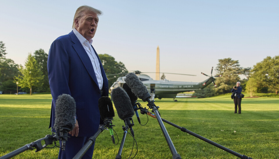 USAs president Donald Trump har tilsynelatende endret mening om et mulig regimeskifte i Iran.