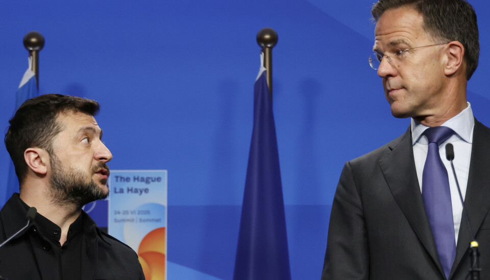 Ukrainas president Volodymyr Zelenskyj og Nato-sjef Mark Rutte.