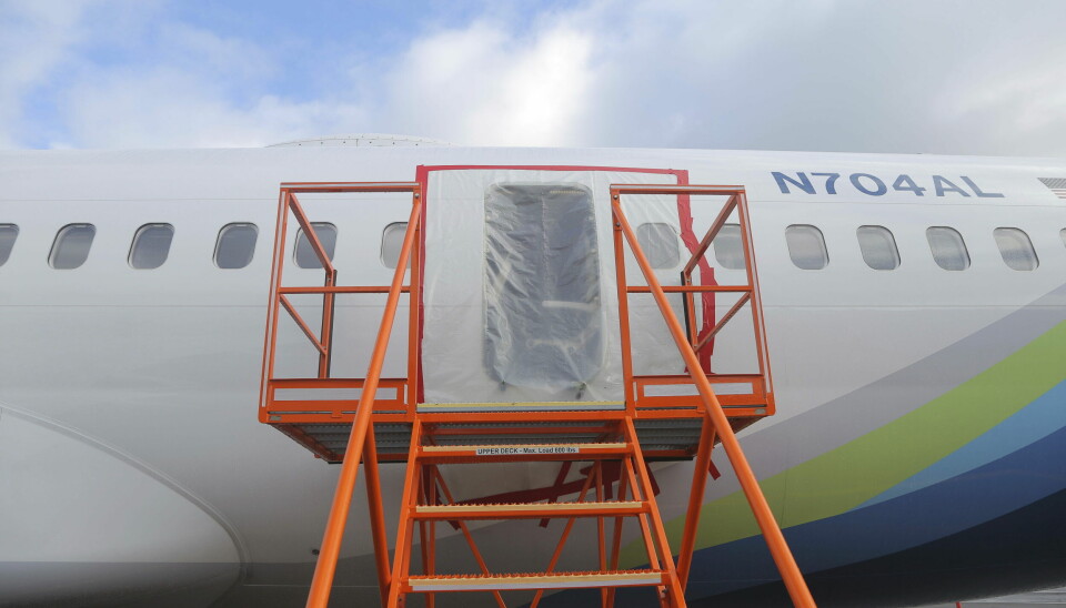 Da panelet som plugget igjen en nødutgang, falt ut i lufta, åpnet det seg et stort hull i flyskroget på Alaska Airlines-flyet.