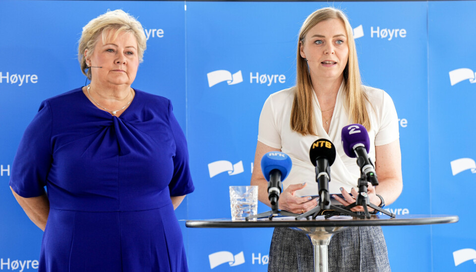 Høyre-leder Erna Solberg lover store skattekutt.