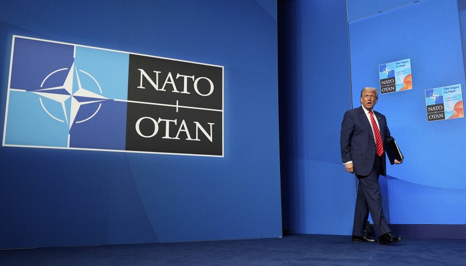 USAs president Donald Trump takket etter Nato-toppmøtet i Haag onsdag ettermiddag.
