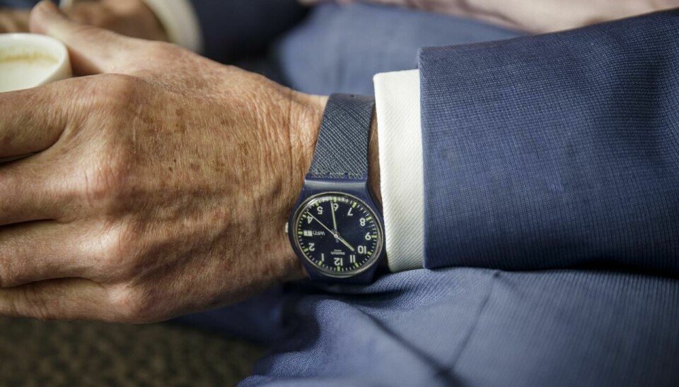 – Denne Swatch-klokken fikk jeg av min nye kjæreste, det var veldig stas, sier milliardæren.