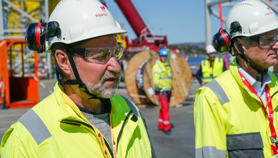 Konserndirektør for prosjekter i Equinor, Geir Tungesvik (til venstre) mener at det nye prosjektet i Nordsjøen vil ha svært lave utslipp.