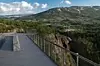 Utsiktsplattform på kanten av juvet ved Vøringsfossen ved Nasjonal turistveg Hardangervidda. Foto: Silja Lena Løken / Statens vegvesen