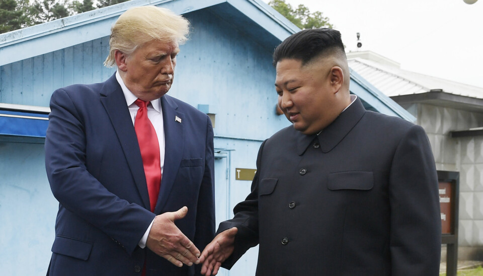 USAs president Donald Trump møtte Nord-Koreas leder Kim Jong-un i grenselandsbyen Panmunjom 30. juni 2019.