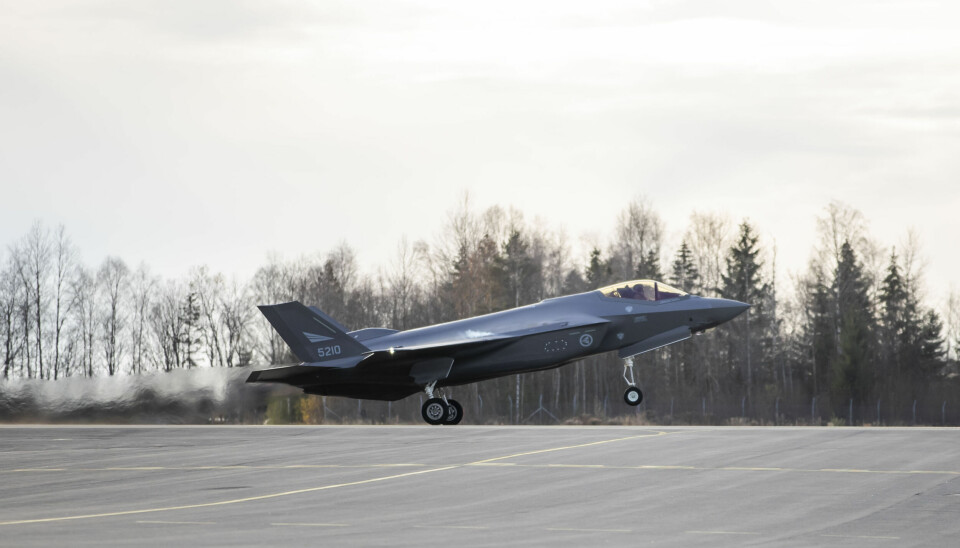 Forsvaret har vedlikeholdsverksted for F-35-jagerflyene på Rygge militære flyplass i Østfold. Arkivfoto: Håkon Mosvold Larsen / NTB