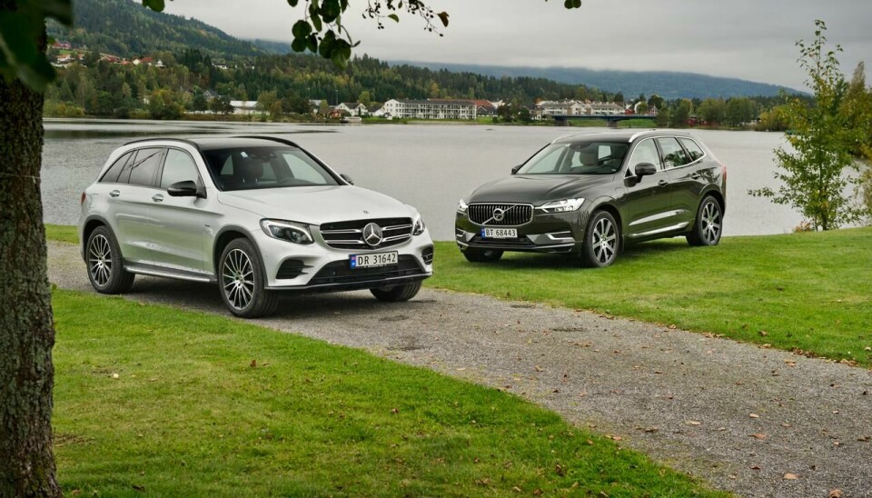 Mercedes-Benz GLC 350e var en populær ladbar hybrid, men Volvo XC60 T8 solgte langt mer i Norge.