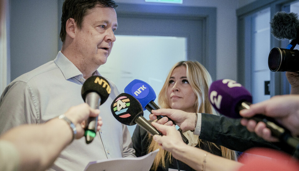 Forsvarer John Christian Elden og Heidi Reisvang.