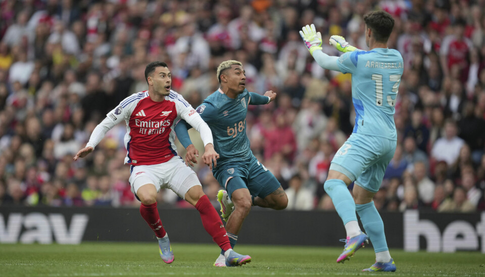 Kepa Arrizabalaga (t.h.) og Gabriel Martinelli (t.v.) blir nå lagkamerater i Arsenal.
