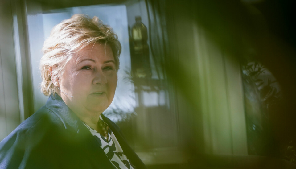 Høyres leder Erna Solberg.