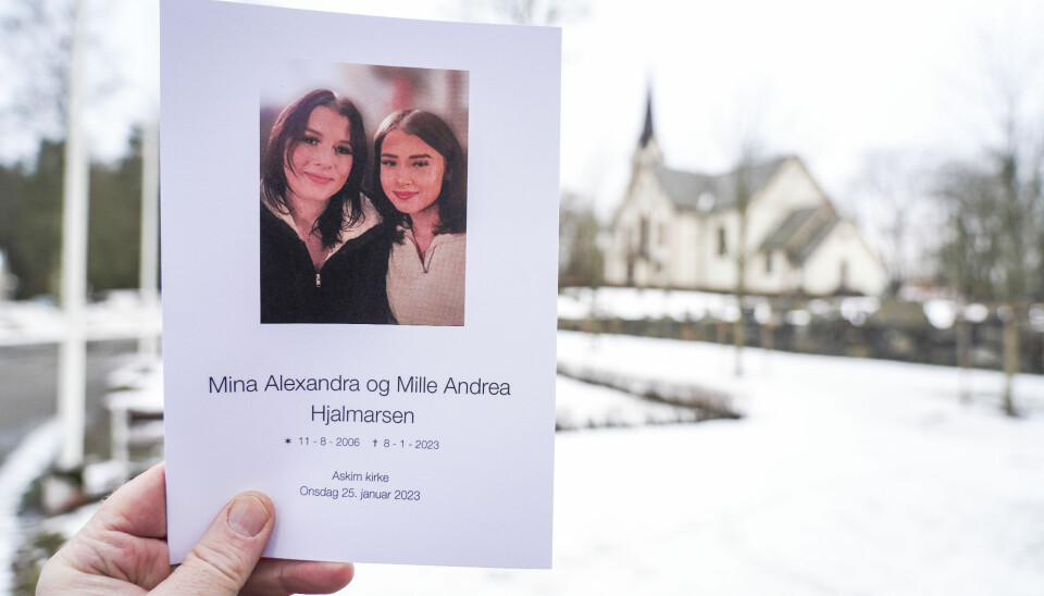 Tvillingene Mina Alexandra og Mille Andrea Hjalmarsen ble funnet døde av overdose.