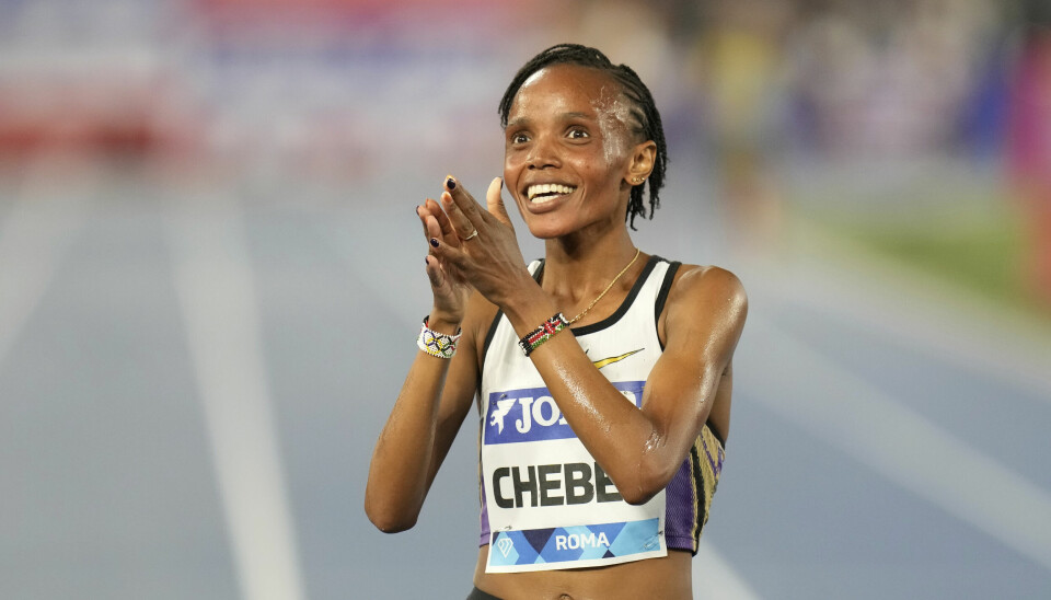 Beatrice Chebet satte verdensrekord på 5000 meter lørdag.