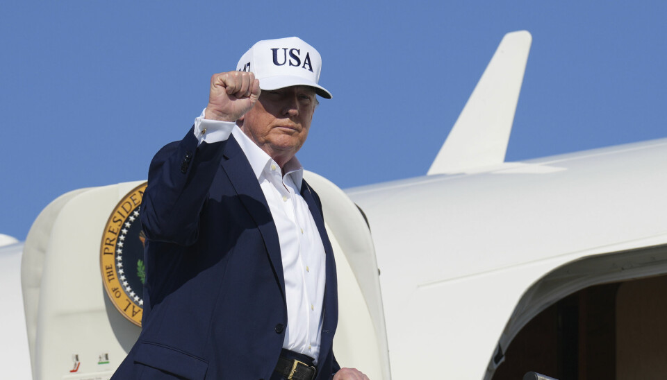 President Donald Trump snakket med pressen før han entret Air Force One. Da sa han blant annet at han synes det er latterlig at Elon Musk har stiftet det politiske partiet America Party.