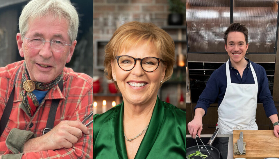 Norges kjendiskokker tar ikke til takke med hva som helst i påsken. De har menyen klar for høytiden. Her er Arne Brimi (t.v.), Wenche Andersen og Christer Rødseth avbildet.