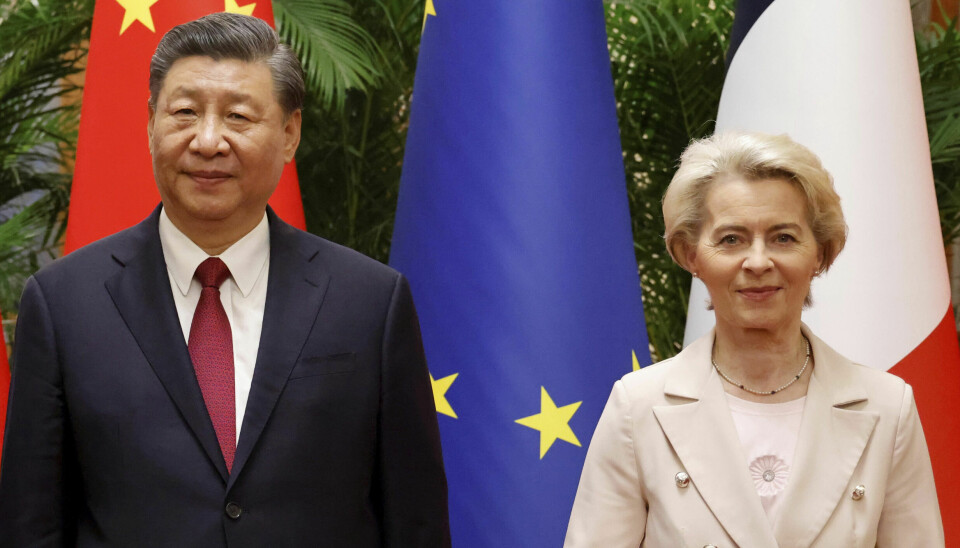 Kinas president XI Jinping og EU-sjef Ursula von der Leyen.