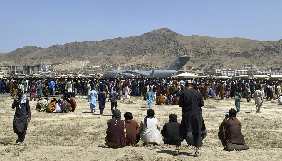Datalekkasjen inneholdt opplysninger om flere tusen afghanere som søkte om å komme til Storbritannia etter at Taliban tok makten i Afghanistan i 2021. Arkivfoto: Shekib Rahmani / AP / NTB