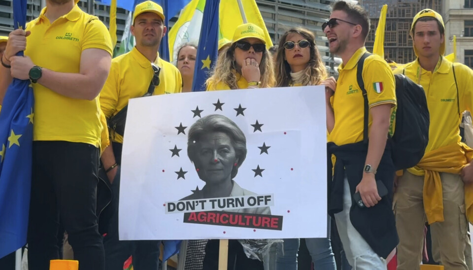 Bønder fra nesten alle EUs 27 medlemsland demonstrere utenfor EU-hovedkvarteret i Brussel i forbindelse med at EU-kommisjonen la fram sitt budsjettforslag for perioden fra 2028–2034.