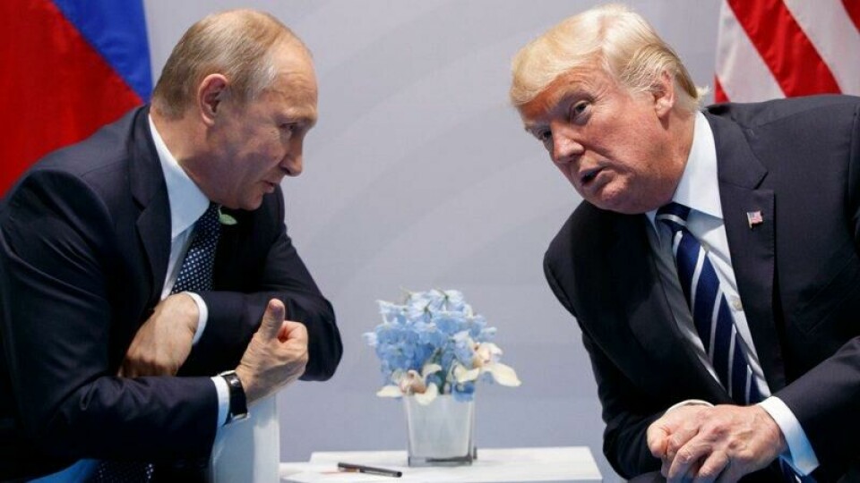 Donald Trump møtte Russlands president Vladimir Putin i 2017.