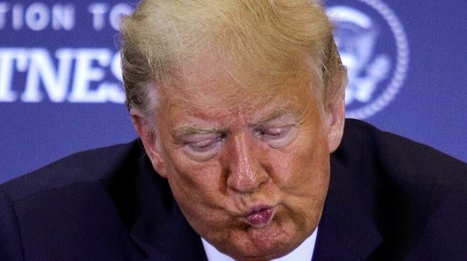 Blant de spurte i en ny meningsmåling oppgir 38 prosent at Trump utøver sitt presidentembete på en god måte, mens 57 prosent vender tommelen ned. Dette skal være det dårligste resultatet Trump har oppnådd siden januar 2019. (Foto: Scanpix)