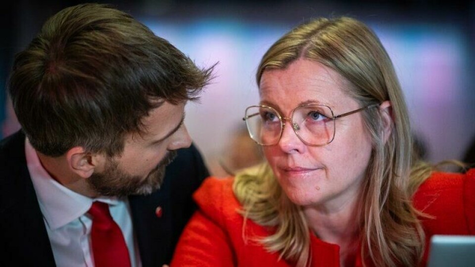 Kommunal- og distriktsminister Kjersti Stenseng (Ap) på Arbeiderpartiets landsmøte i Oslo torsdag.