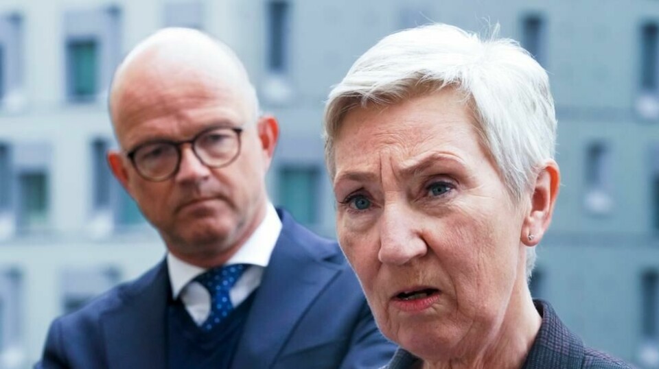 NHOs administrerende direktør Ole Erik Almlid og LO-leder Peggy Hessen Følsvik har gått sammen om kraftbudskapet.