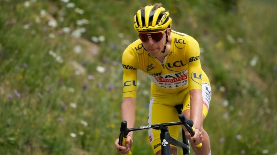 Tadej Pogacar vant den 19. etappen i Tour de France.