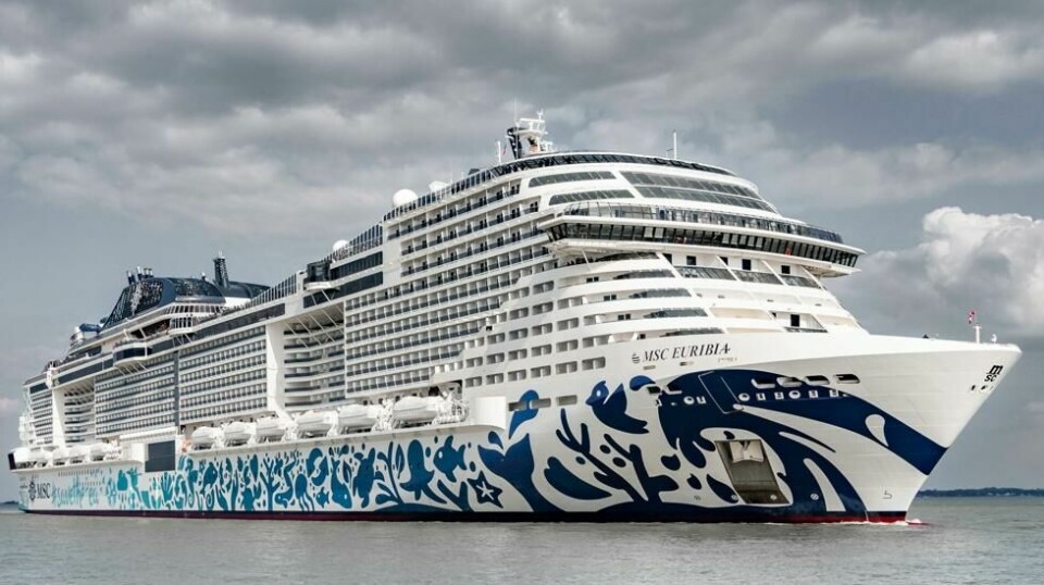 MSC Euriba skal seile på norske fjorder denne sommeren.