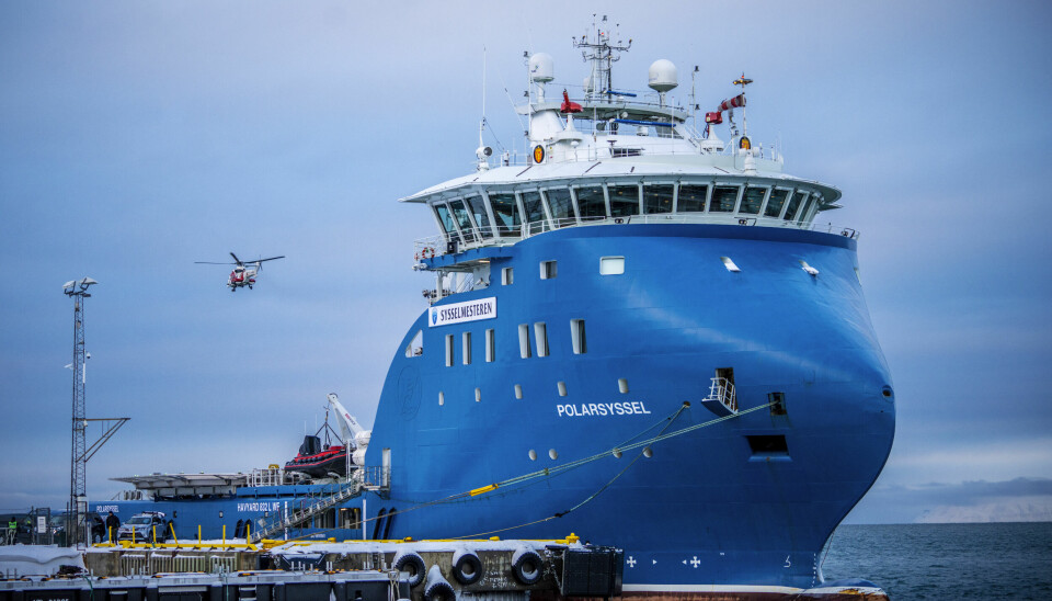 MS «Polarsyssel» er Sysselmesteren på Svalbards skip og her har ikke kinesere eller personer fra land Norge ikke har et forsvarssamarbeid med adgang.