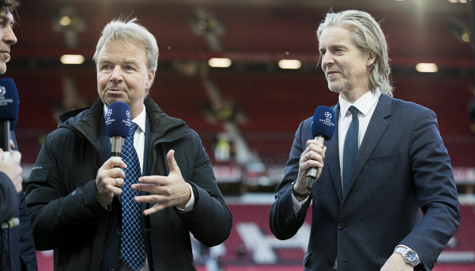Lars Tjernås (t.v.) mener at pengebruken i Premier League er absurd.